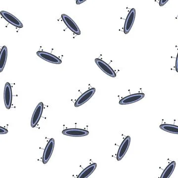 Pattern vault trampoline jumping cartoon vector Illustrazione stock