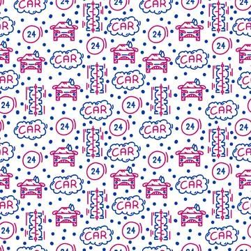 Pattern in the vector cleaning car wash. The substrate is self-cleaning or Stock Illustration