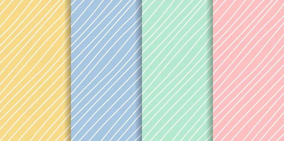 Pattern vector collection set color Stock Illustration