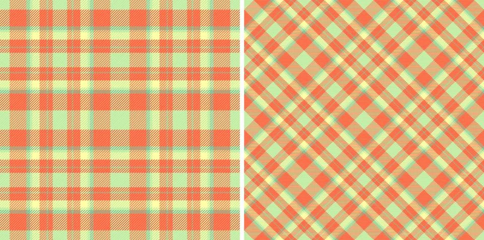 Pattern vector texture of background check fabric with a plaid seamless tex.. Stock Illustration