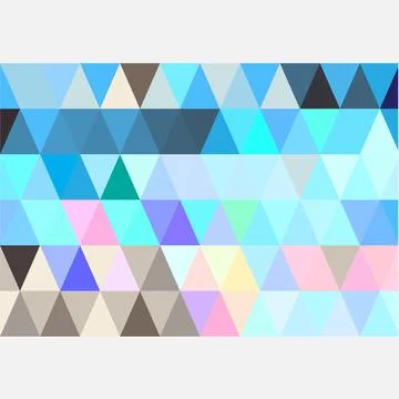 Pattern vector triangle with full color Stock Illustration