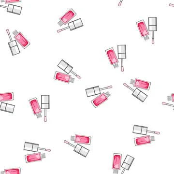 Pattern vegan lip gloss cartoon vector 스톡 일러스트