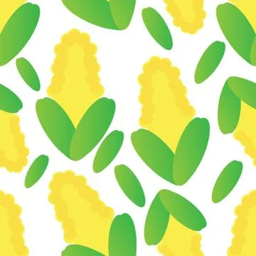 Pattern vegetable corn vektor design Stock Illustration