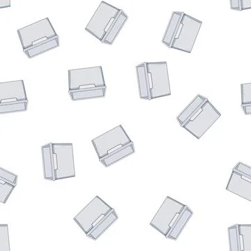 Pattern vegetable plastic crate cartoon vector Illustrazione stock