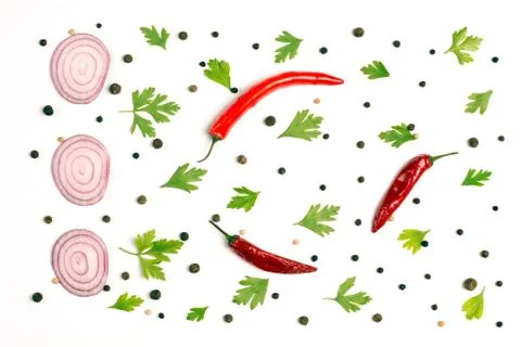 Pattern of vegetables. Food background.  Stock Photos