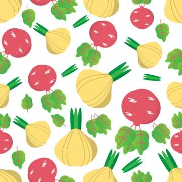 Pattern vegtable garlic and Shallot vektor design Stock Illustration