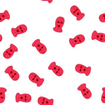 Pattern vented ski mask cartoon vector Stock Illustration