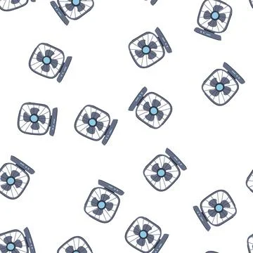 Pattern ventilator desk fan cartoon vector Stock Illustration