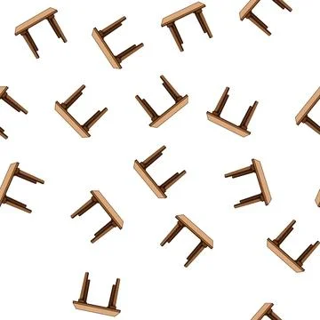 Pattern versatile plastic table cartoon vector イラスト素材
