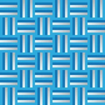 Pattern with vertical and horizontal lines in blue and pearl grey colors Stock Illustration
