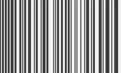 Pattern of vertical stripes, black and white thin and thick lines. Irregular  Stock Illustration