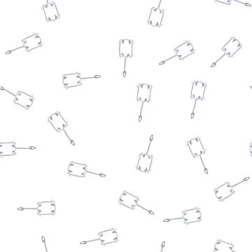 Pattern vessel boat anchor cartoon vector Illustrazione stock