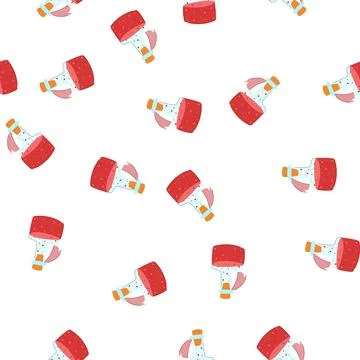 Pattern vial potion bottle cartoon vector Illustrazione stock