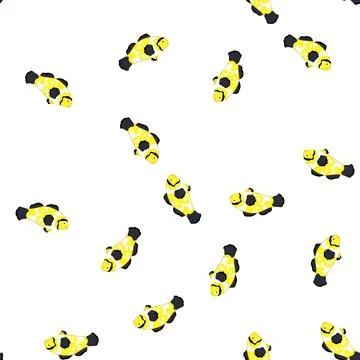 Pattern vibrant clown fish cartoon vector Illustrazione stock