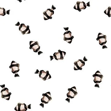 Pattern vibrant clown fish cartoon vector Illustrazione stock