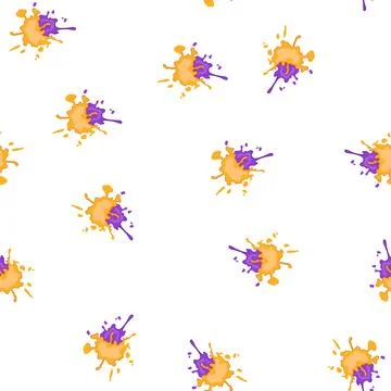 Pattern vibrant paint splatters cartoon vector 스톡 일러스트