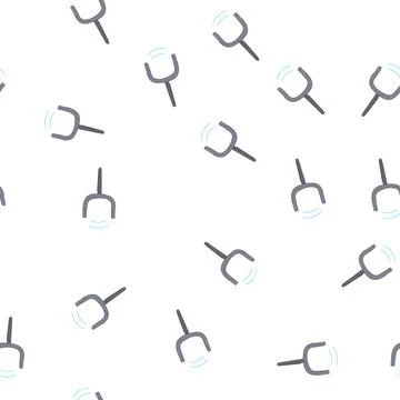 Pattern vibration tuning fork cartoon vector Stock Illustration
