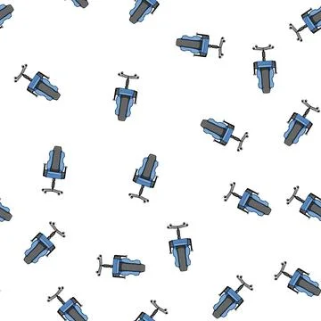 Pattern video game chair cartoon vector Stock Illustration