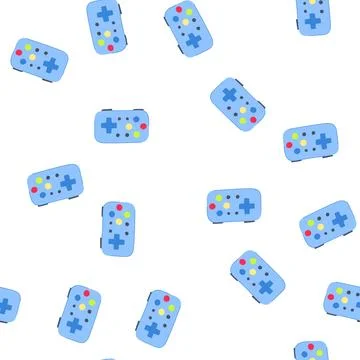 Pattern video gamepad cartoon vector 스톡 일러스트
