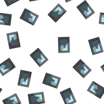 Pattern video smart photo frame cartoon vector Stock Illustration