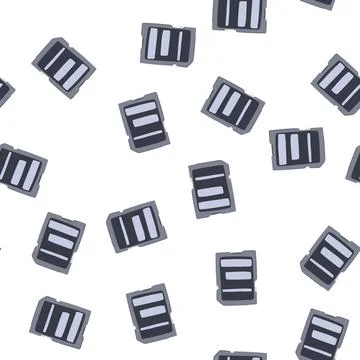 Pattern videos sd card cartoon vector Stock Illustration