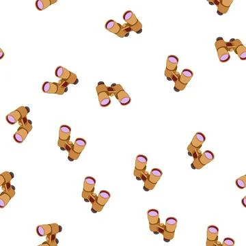 Pattern view binoculars cartoon vector 스톡 일러스트