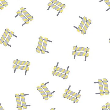 Pattern view guard rails cartoon vector 스톡 일러스트