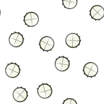 Pattern view scope sniper cartoon vector イラスト素材