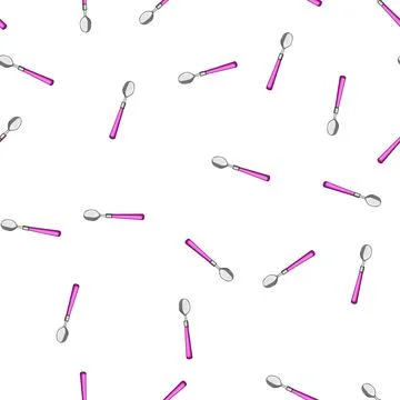 Pattern view tea spoon cartoon vector Stock Illustration