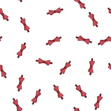 Pattern vintage bow tie cartoon vector Stock Illustration