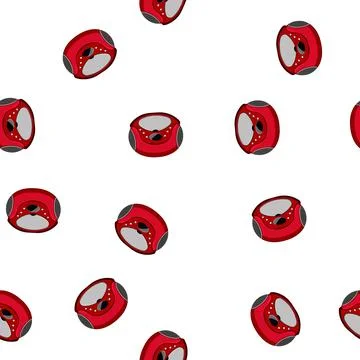 Pattern vintage cd player cartoon vector Stock Illustration