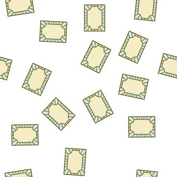 Pattern Vintage circus poster design frame blank template イラスト素材
