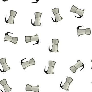 Pattern vintage moka pot coffee cartoon vector Stock Illustration