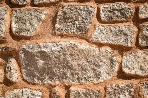 Pattern of Vintage Old rock stone Texture Red Color Background Stock Photog.. Stock Photos