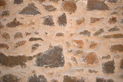 Pattern of Vintage Old Stone Wall Texture Dirty Old Texture Stock Photograph Stockfoto's