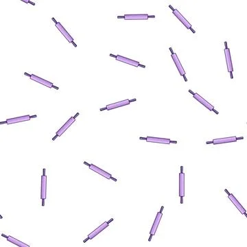Pattern vintage rolling pin cartoon vector Stock Illustration