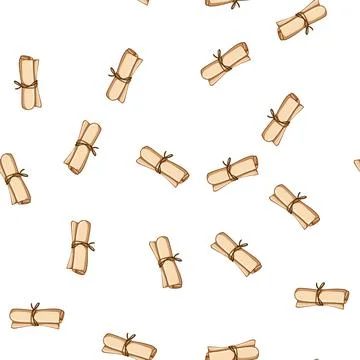 Pattern vintage scroll papyrus cartoon vector Stock-Illustration