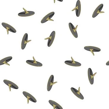 Pattern vintage sundial cartoon vector Stock Illustration