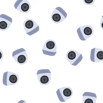 Pattern vintage table camera cartoon vector Stock Illustration