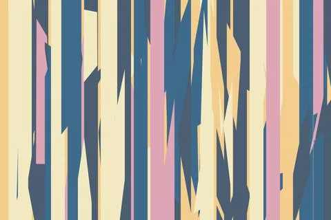 Pattern vintage vector with careless strokes as vertical lines. Abstract shar Stock Illustration