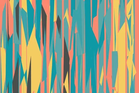 Pattern vintage vector with careless strokes as vertical lines. Abstract shar Stock Illustration