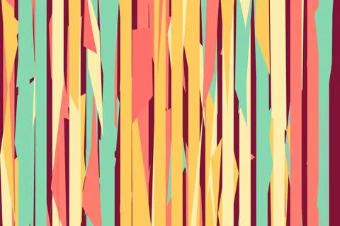 Pattern vintage vector with careless strokes as vertical lines. Abstract shar Stock Illustration