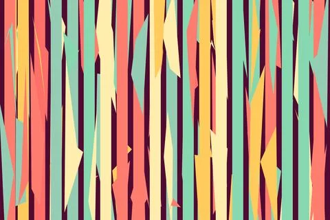 Pattern vintage vector with careless strokes as vertical lines. Abstract shar イラスト素材