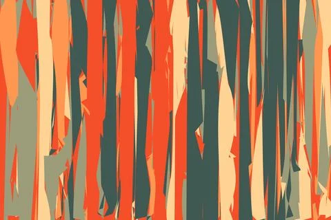 Pattern vintage vector with careless strokes as vertical lines. Abstract shar Stock Illustration