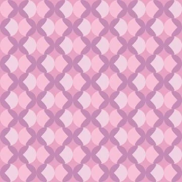 Pattern with violet and pink geometric shapes Stock Illustration
