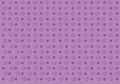Pattern violet points and sheeps Stock Illustration
