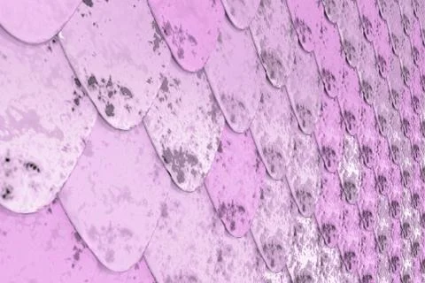 Pattern of violet rounded roof tiles 스톡 일러스트