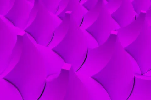 Pattern of violet twisted pyramid shapes Illustrazione stock