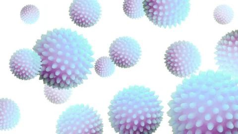 The pattern of viral cells, symbolizing pandemic coronavirus. Covid-19 Stock Illustration