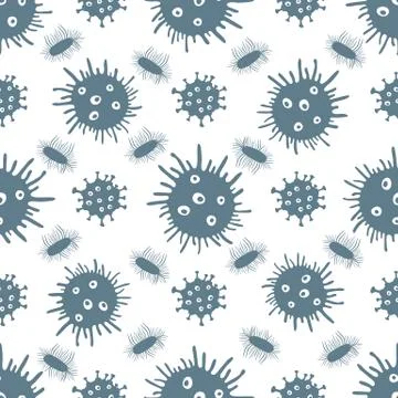 Pattern Virus Bacteria Germs Science Medicine Stock Illustration